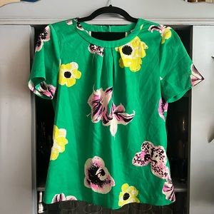 J. Crew Floral Blouse